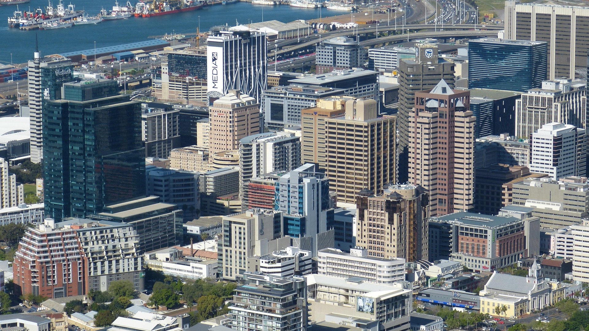 Cape Town City Bowl and Table Mountain