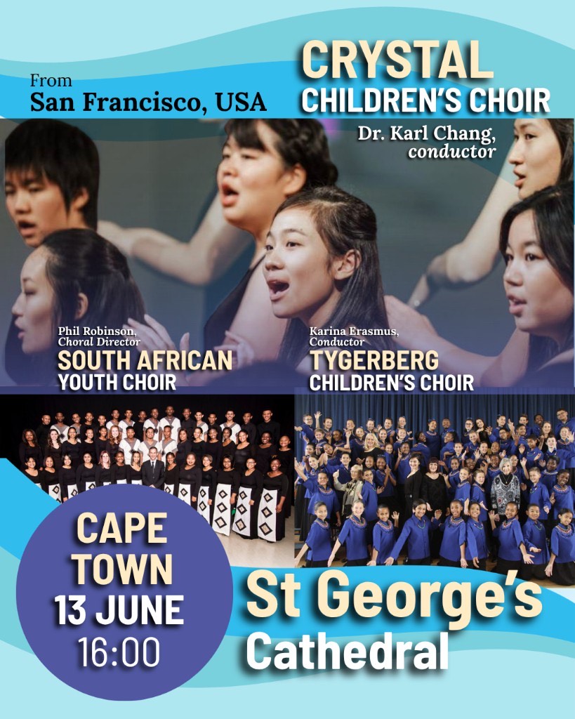 Crystal Children's Choir with South African Youth Choir and Tygerberg Children's Choir, 13 June 2026, St. George's Cathedral, Cape Town