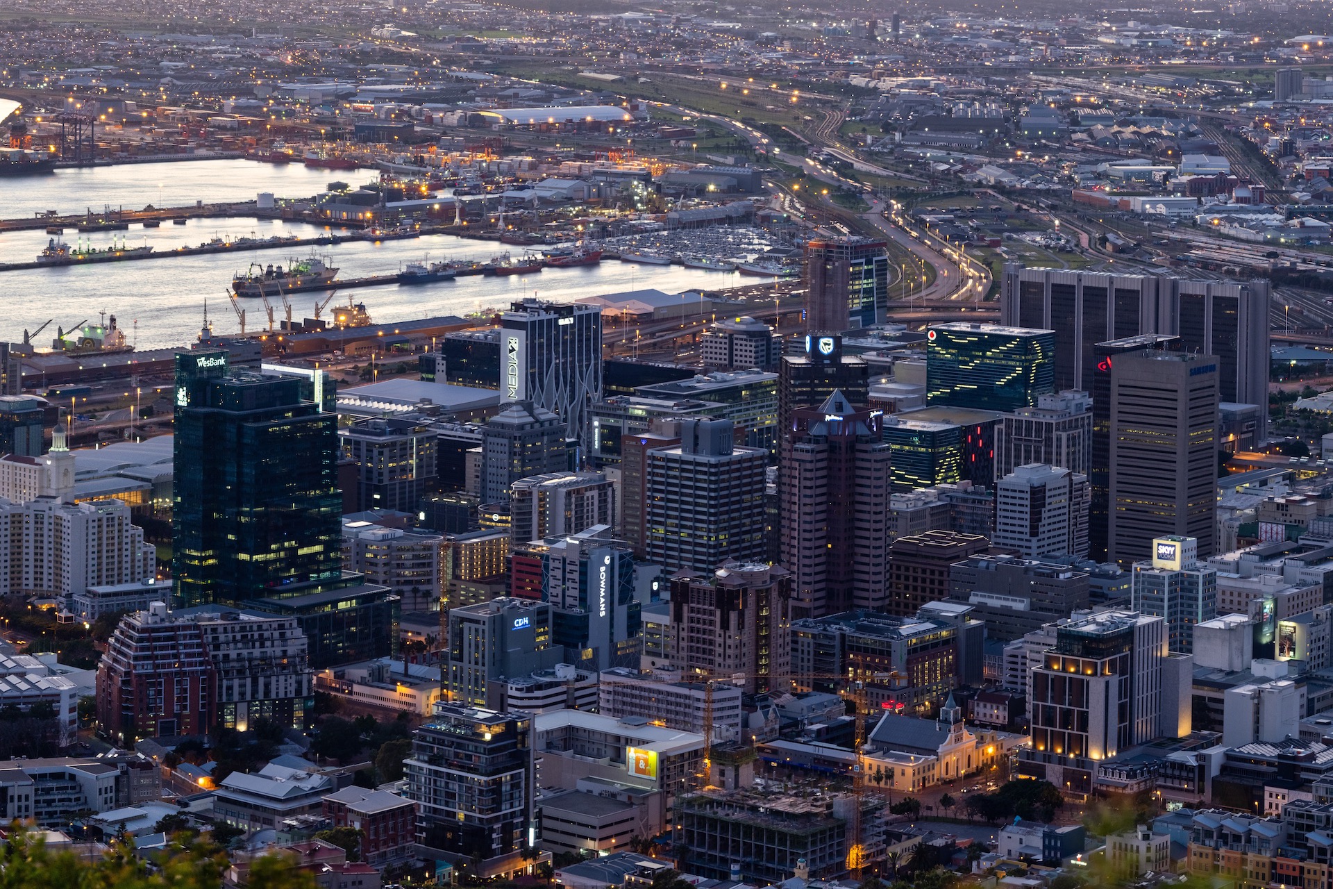 Modern Cape Town Skyline with Table Mountain